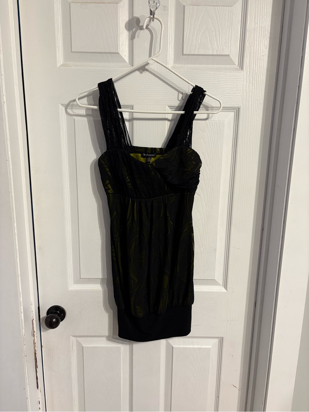 le chateau Black Top with Olive Undertone